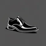 black polished dress shoes image